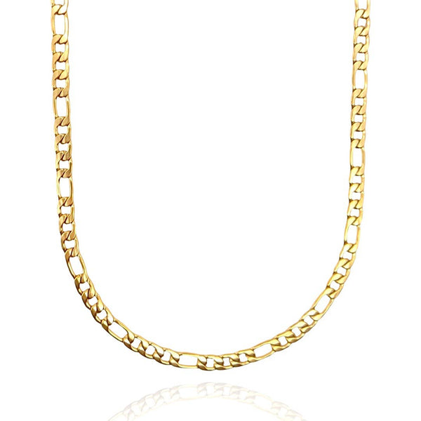 Chunky Figaro Necklace (4.5 mm): 18k Gold - Lulu Bella Boutique