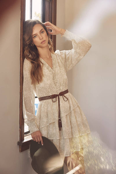 ROMANTIC IN EVERY WAY FLORAL TIERED RUFFLE MINI DRESS - Lulu Bella Boutique