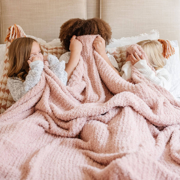 RIBBED BAMBONI® XL BLANKETS: Charcoal - Lulu Bella Boutique