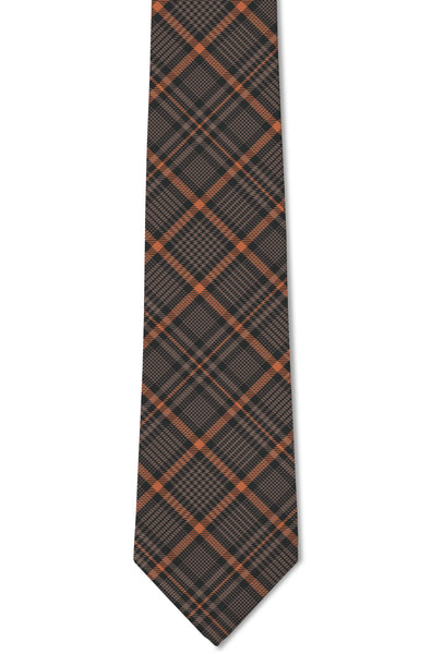 Swanson - Brown Flannel Tie: 3.25" Standard Tie - Lulu Bella Boutique