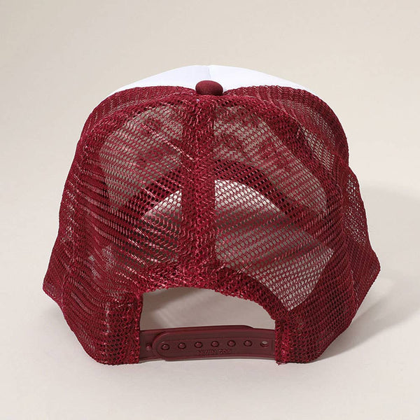 I NEED A DR PEPPER Message Embroidered Mesh Back Trucker Cap - Lulu Bella Boutique