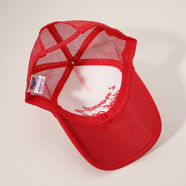 I NEED A DIET COKE Embroidered Mesh Back Scuba Trucker Hat - Lulu Bella Boutique