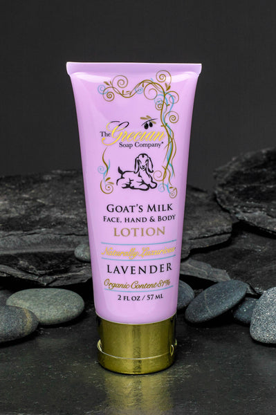 Organic Beauty Hydrating Natural Goat Milk Lotion Tubes: Lavender - Lulu Bella Boutique