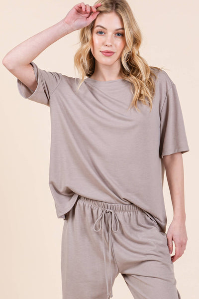 Plus Size Solid  Casual Loungewear Set: Navy Blue / 2XL - Lulu Bella Boutique