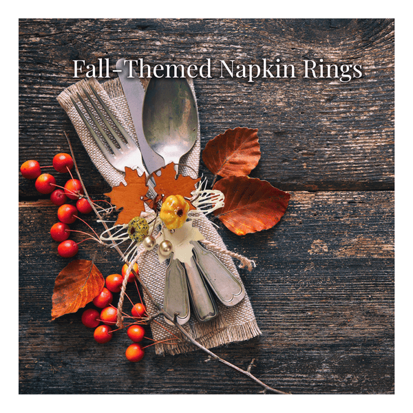 Pack of 6-Wood Maple pumpkin Napkin rings for Thanksgiving - Lulu Bella Boutique