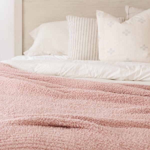 RIBBED BAMBONI® XL BLANKETS: Charcoal - Lulu Bella Boutique