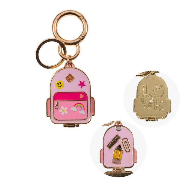 Enamel School Backpack Keychain / Bag Charm - Lulu Bella Boutique