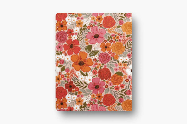 Rosewood Blooms Layflat Lined Journal Notebook 8.5x11in.