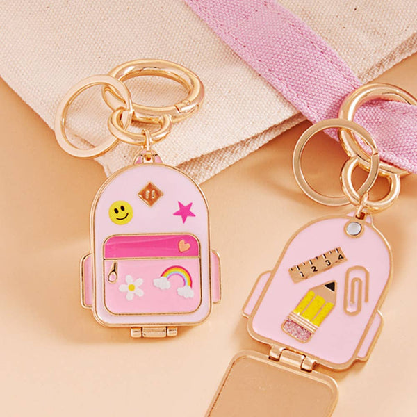 Enamel School Backpack Keychain / Bag Charm - Lulu Bella Boutique