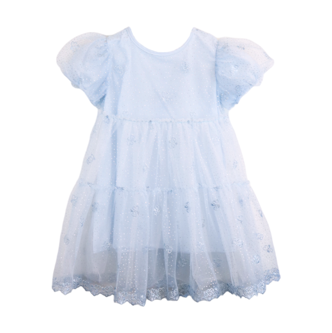 Heart Candy Embroidery Mesh Dress
