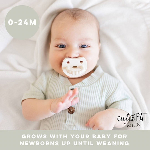 Cutie PAT Smile (0m+) Pacifier + Teether Sets: Blossom - Lulu Bella Boutique