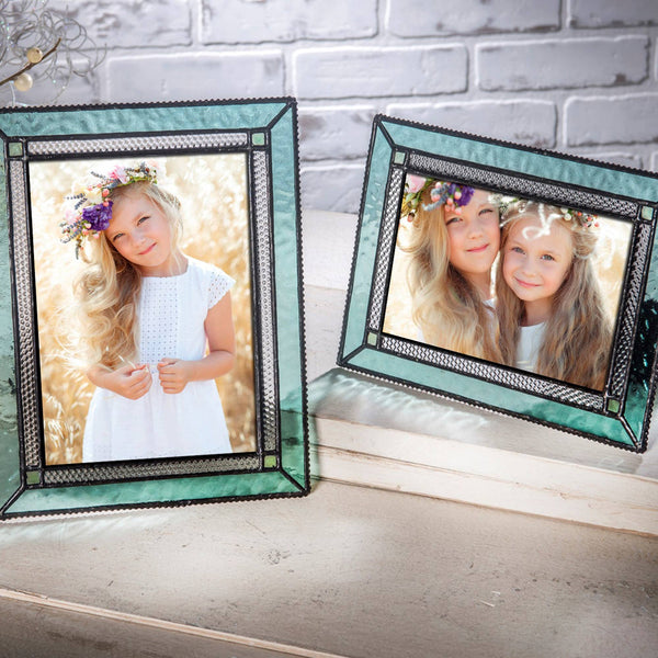 Pale Turquoise Blue Picture Frame 4x6 And 5x7 By J Devlin: 5x7 - Lulu Bella Boutique