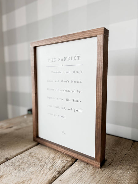 The Sandlot: White / 13x17" - Lulu Bella Boutique