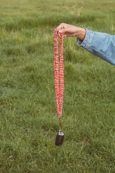 Red Checkered Lanyard - Lulu Bella Boutique