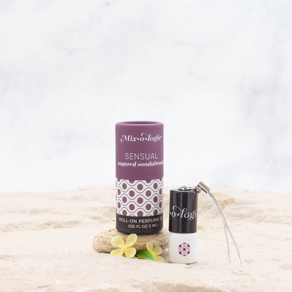 Sensual (sugared sandalwood) Keychain Mini Rollerball (1mL) - Lulu Bella Boutique