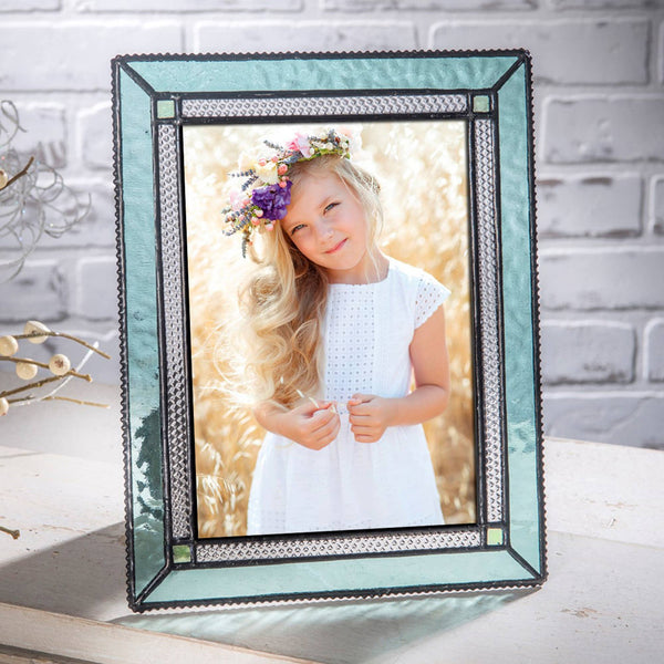 Pale Turquoise Blue Picture Frame 4x6 And 5x7 By J Devlin: 5x7 - Lulu Bella Boutique