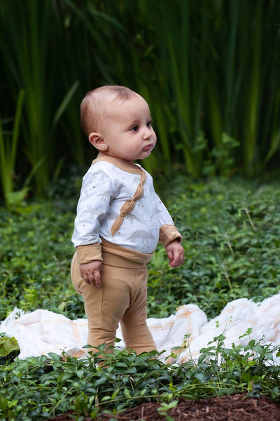 Grow with Me Harem Pants - Honeycomb: Honeycomb / 18-24m - Lulu Bella Boutique