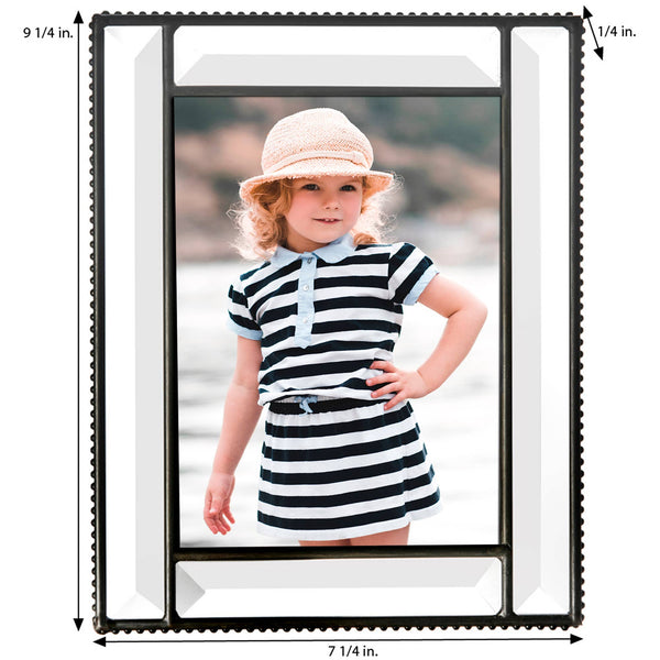 Crystal Glass Picture Frame 5x7 4x6 2.5x3.5 By J Devlin: 5x7 - Lulu Bella Boutique