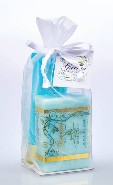 Goat Milk Relaxation Organic Soap and Lotion Gift Set: Plumeria - Lulu Bella Boutique