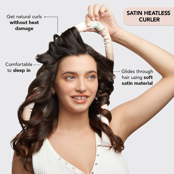 Satin Heatless Curling Set - Sunset Tie Dye - Lulu Bella Boutique