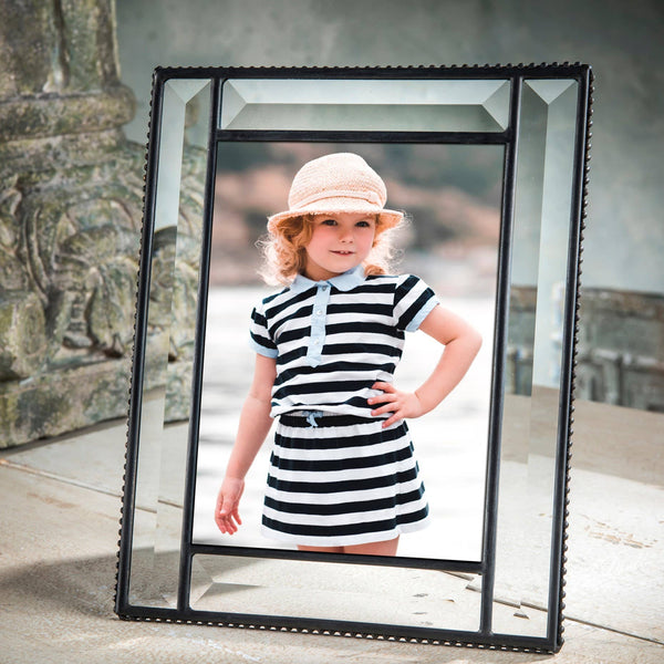 Crystal Glass Picture Frame 5x7 4x6 2.5x3.5 By J Devlin: 5x7 - Lulu Bella Boutique