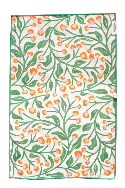 Olive Gardenia Double-Sided: Washcloth / Green - Lulu Bella Boutique