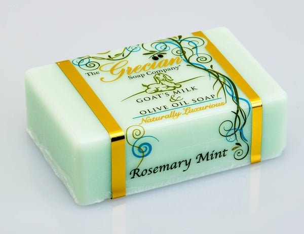 Goat's Milk & Olive Oil Handcrafted Natural Beauty Bar Soap: Rosemary Mint - Lulu Bella Boutique