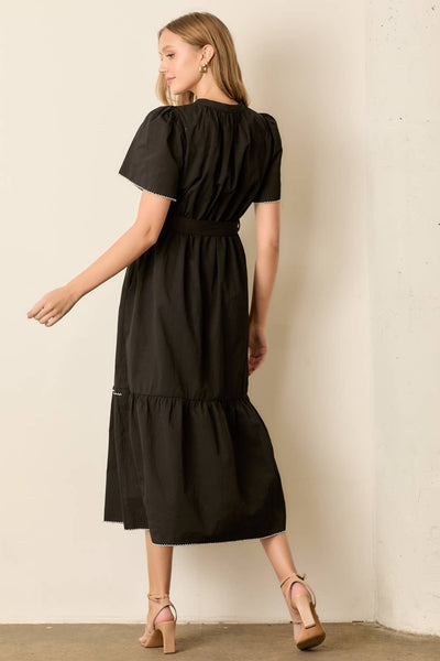 Waist Tie Maxi Dress - Lulu Bella Boutique