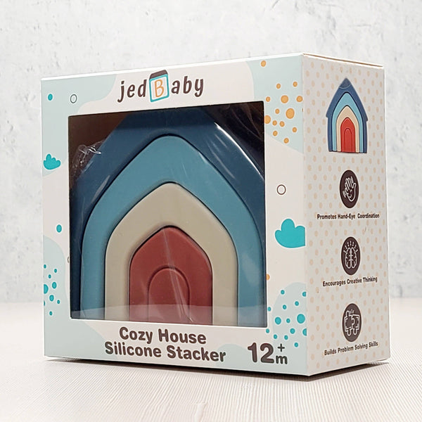 Cozy House Silicone Stacker Toy - Lulu Bella Boutique