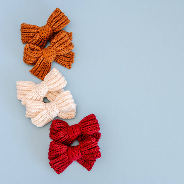 Gingerbread Sweater Pigtail Set | Christmas 23 Collection - Lulu Bella Boutique