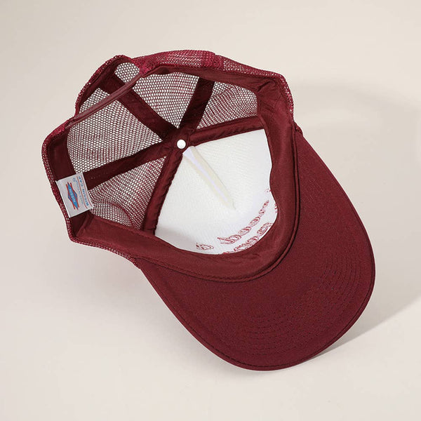 I NEED A DR PEPPER Message Embroidered Mesh Back Trucker Cap - Lulu Bella Boutique