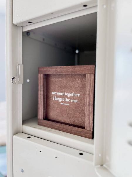 We Were Together I Forget the Rest | Valentine's Day Decor: White / 13x13" - Lulu Bella Boutique