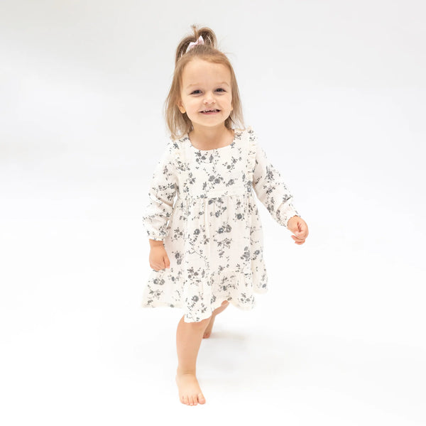 Ruffle Tiered Dress And Ribbed Legging - Climbing Roses - Lulu Bella Boutique