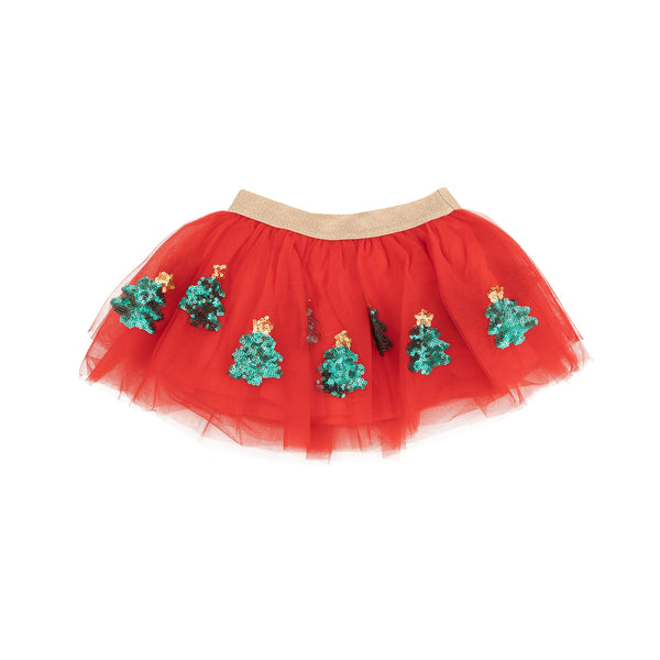 Holiday Tutu Skirt - Christmas Trees - Lulu Bella Boutique