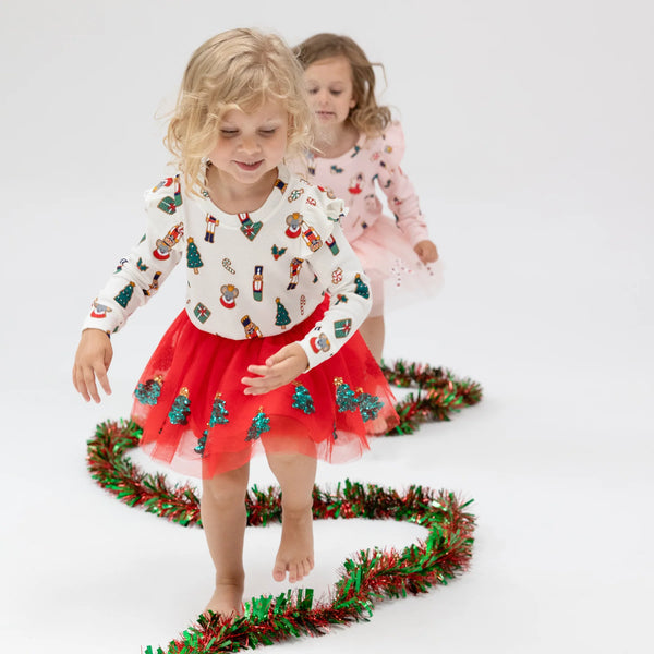 Holiday Tutu Skirt - Christmas Trees - Lulu Bella Boutique
