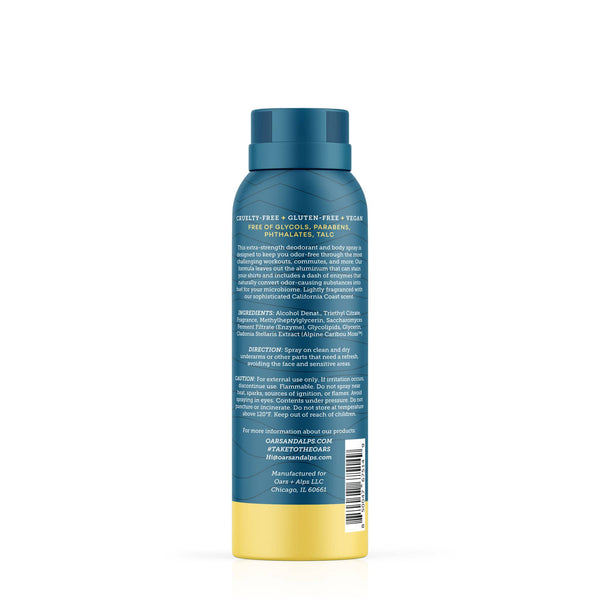 Men's Aluminum Free Spray Deodorant, California Coast - Lulu Bella Boutique
