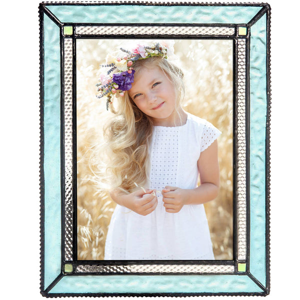 Pale Turquoise Blue Picture Frame 4x6 And 5x7 By J Devlin: 5x7 - Lulu Bella Boutique