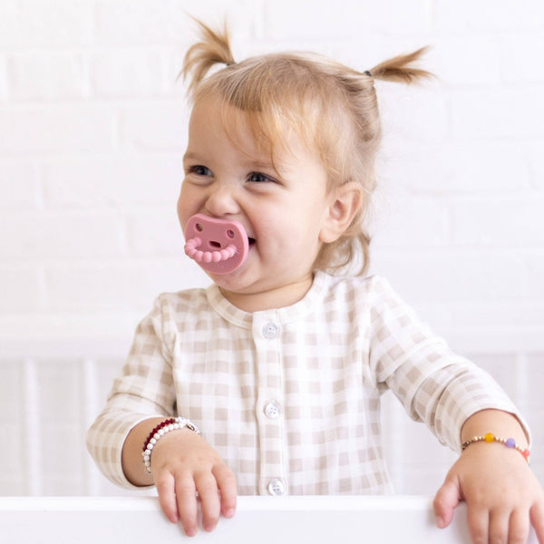 Cutie PAT Smile (0m+) Pacifier + Teether Sets: Blossom - Lulu Bella Boutique