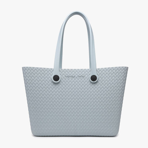 Carrie Textured Versa Tote w/ Straps: Grey