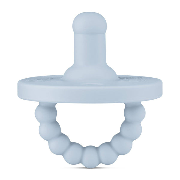 Cutie PAT Round (0-24m) Pacifier + Teether: Lavender - Lulu Bella Boutique