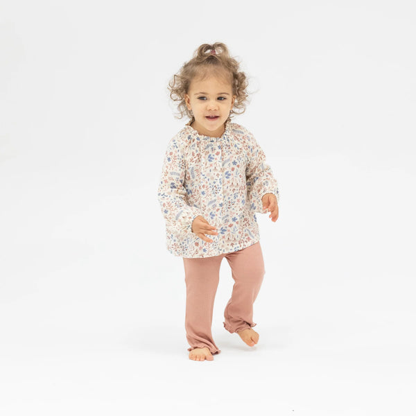 Little Hippie Blouse And Leggings - Western Floral - Lulu Bella Boutique