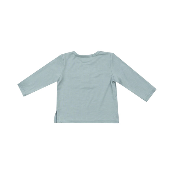 Henley W/Pocket - Gray Mist - Lulu Bella Boutique