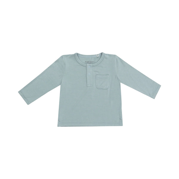 Henley W/Pocket - Gray Mist - Lulu Bella Boutique