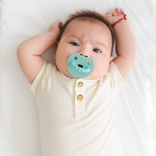 Cutie PAT Smile (0m+) Pacifier + Teether Sets: Blossom - Lulu Bella Boutique