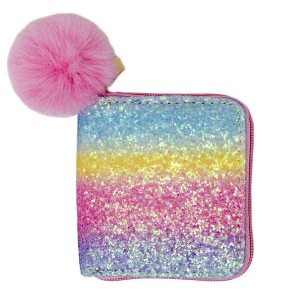 Glitter Rainbow Wallet: Rainabow - Lulu Bella Boutique