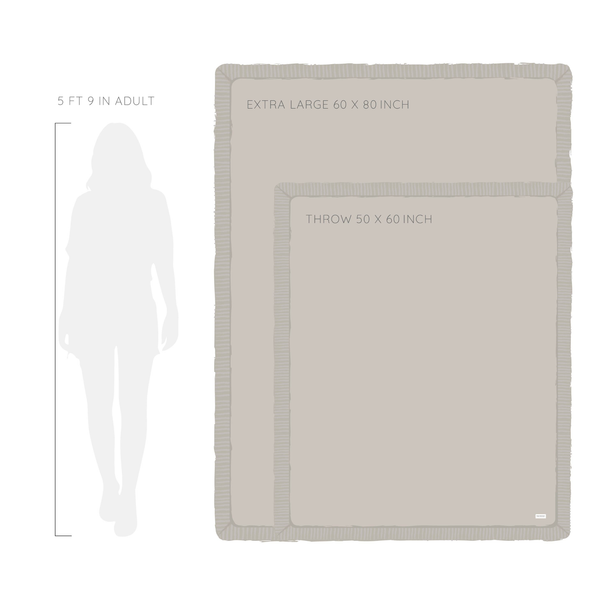 DOUBLE RUCHED FAUX FUR XL THROW BLANKETS: Royale - Lulu Bella Boutique