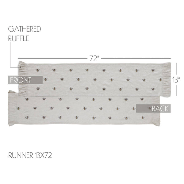 Embroidered Bee Runner 13x72 - Lulu Bella Boutique