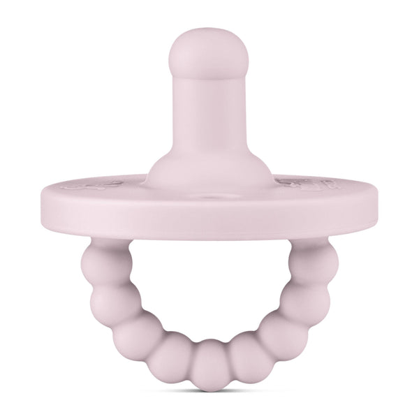 Cutie PAT Round (0-24m) Pacifier + Teether: Lavender - Lulu Bella Boutique