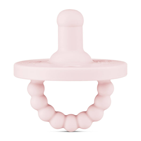 Cutie PAT Round (0-24m) Pacifier + Teether: Lavender - Lulu Bella Boutique