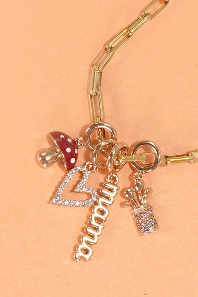 CLUSTER CHARMS - TITANIUM STEEL OR BRASS CHARMS | 40CM100: GOLF - Lulu Bella Boutique